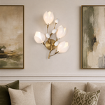 Lauro Ceramic Leaf Wall Sconce