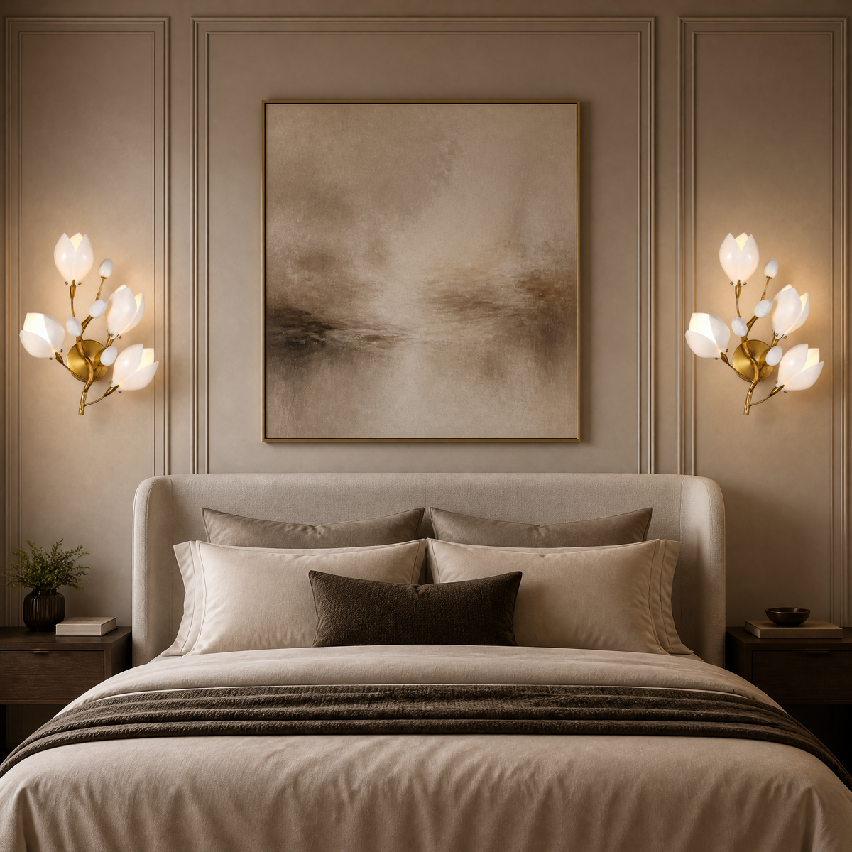 Lauro Ceramic Leaf Wall Sconce