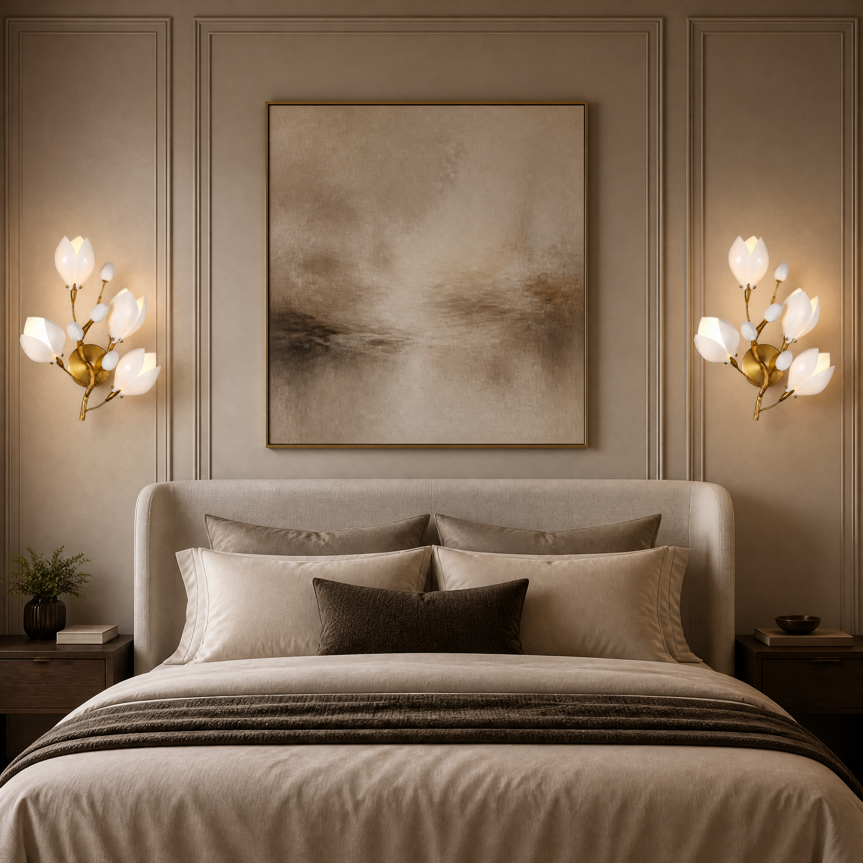 Lauro Ceramic Leaf Wall Sconce
