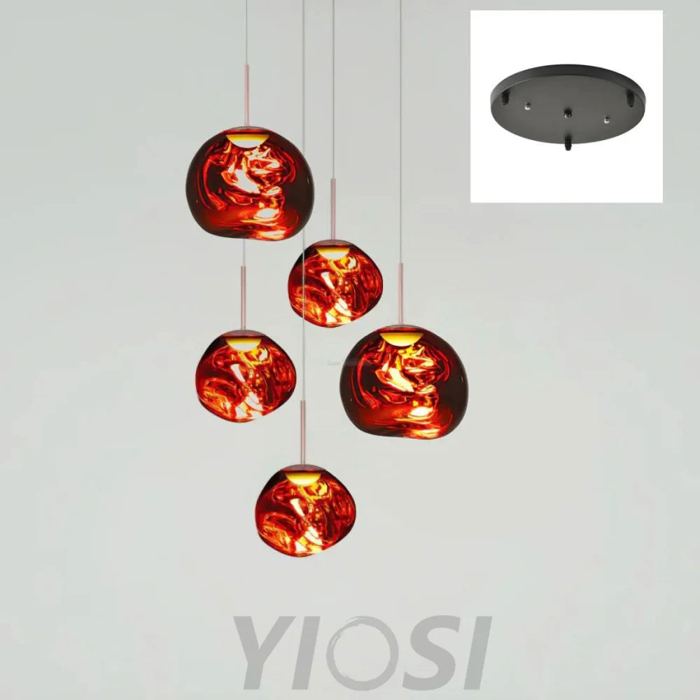 Lava Round Pendant - Yiosilamp