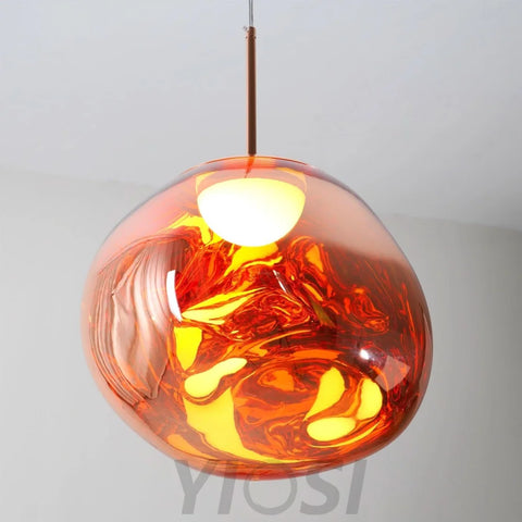 Lava Round Pendant - Yiosilamp