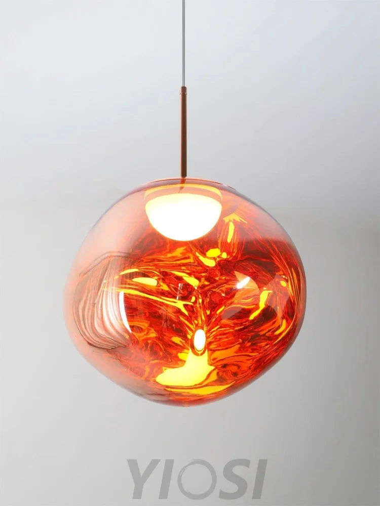 Lava Round Pendant - Yiosilamp