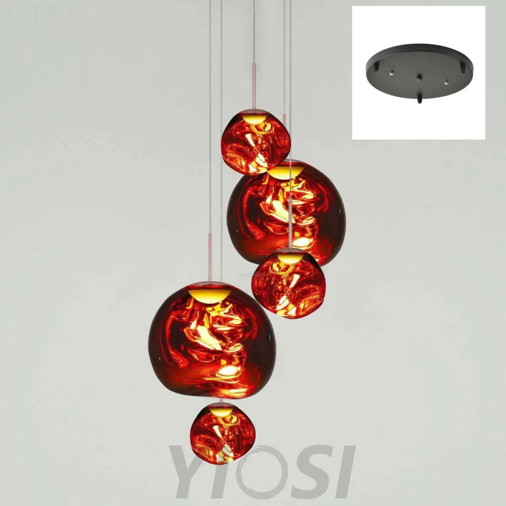 Lava Round Pendant - Yiosilamp