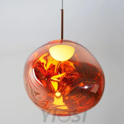 Lava Round Pendant - Yiosilamp