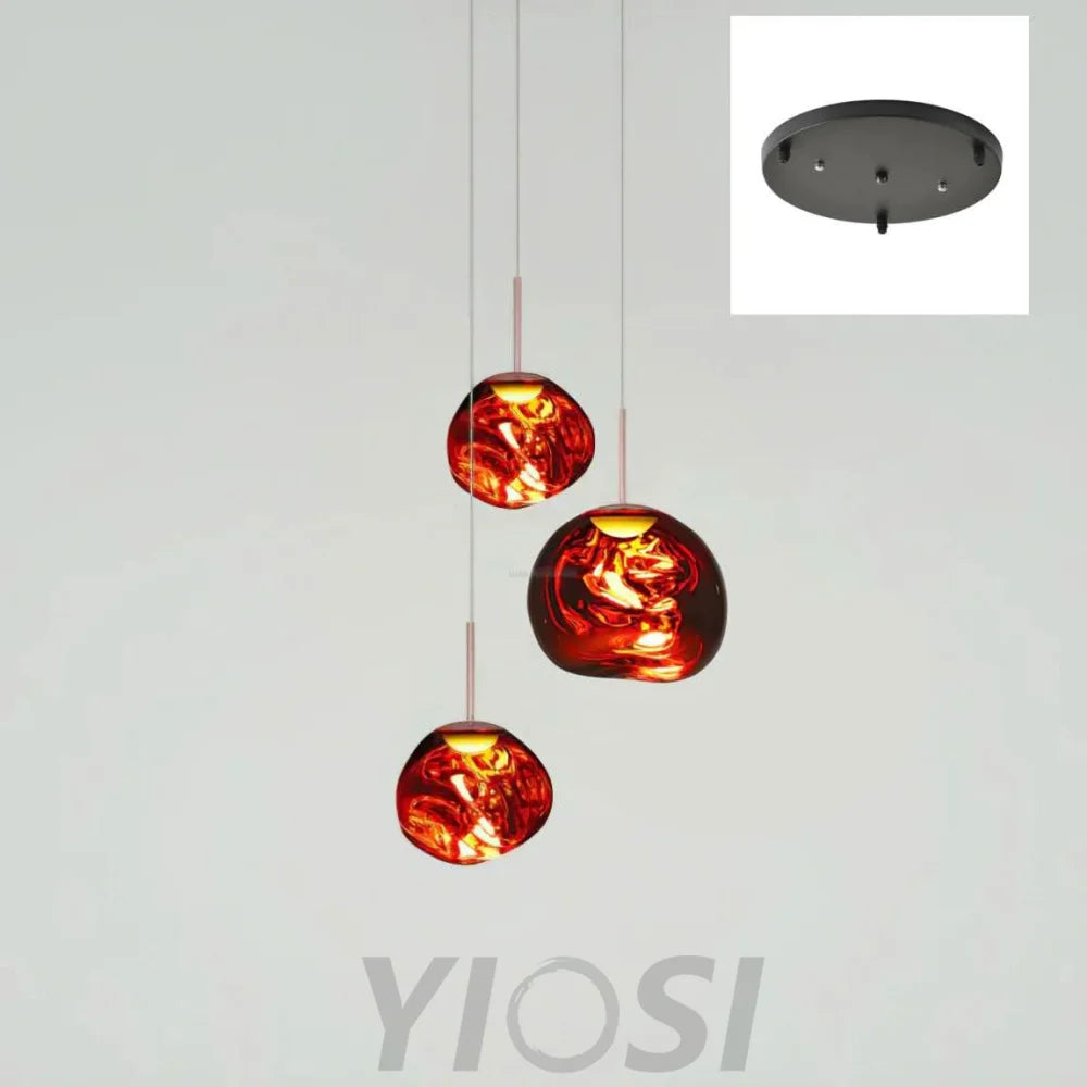 Lava Round Pendant - Yiosilamp