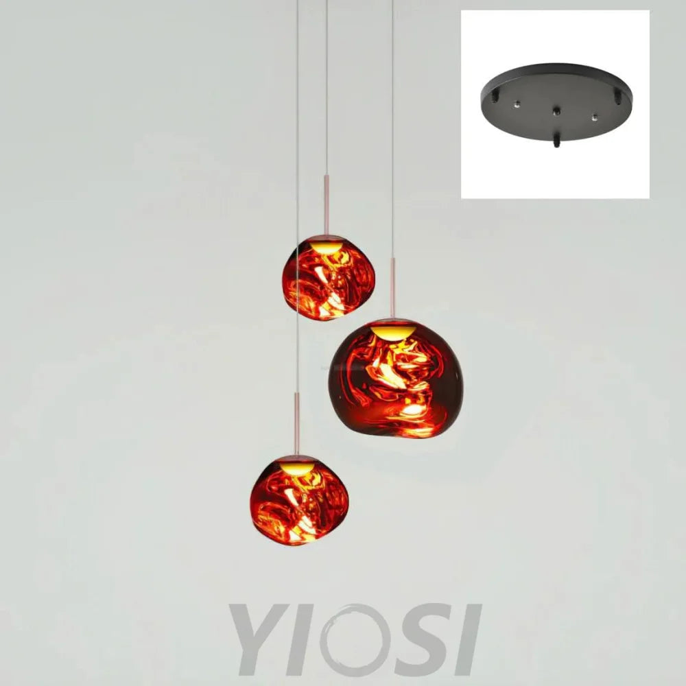 Lava Round Pendant - Yiosilamp