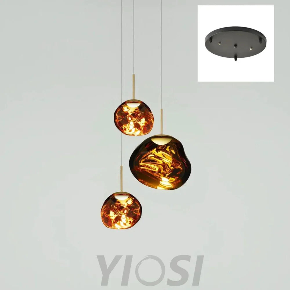 Lava Round Pendant - Yiosilamp