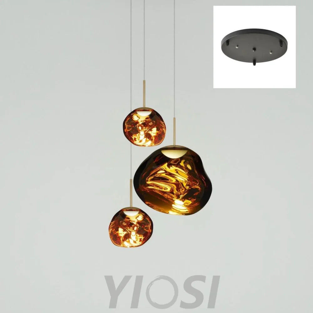 Lava Round Pendant - Yiosilamp