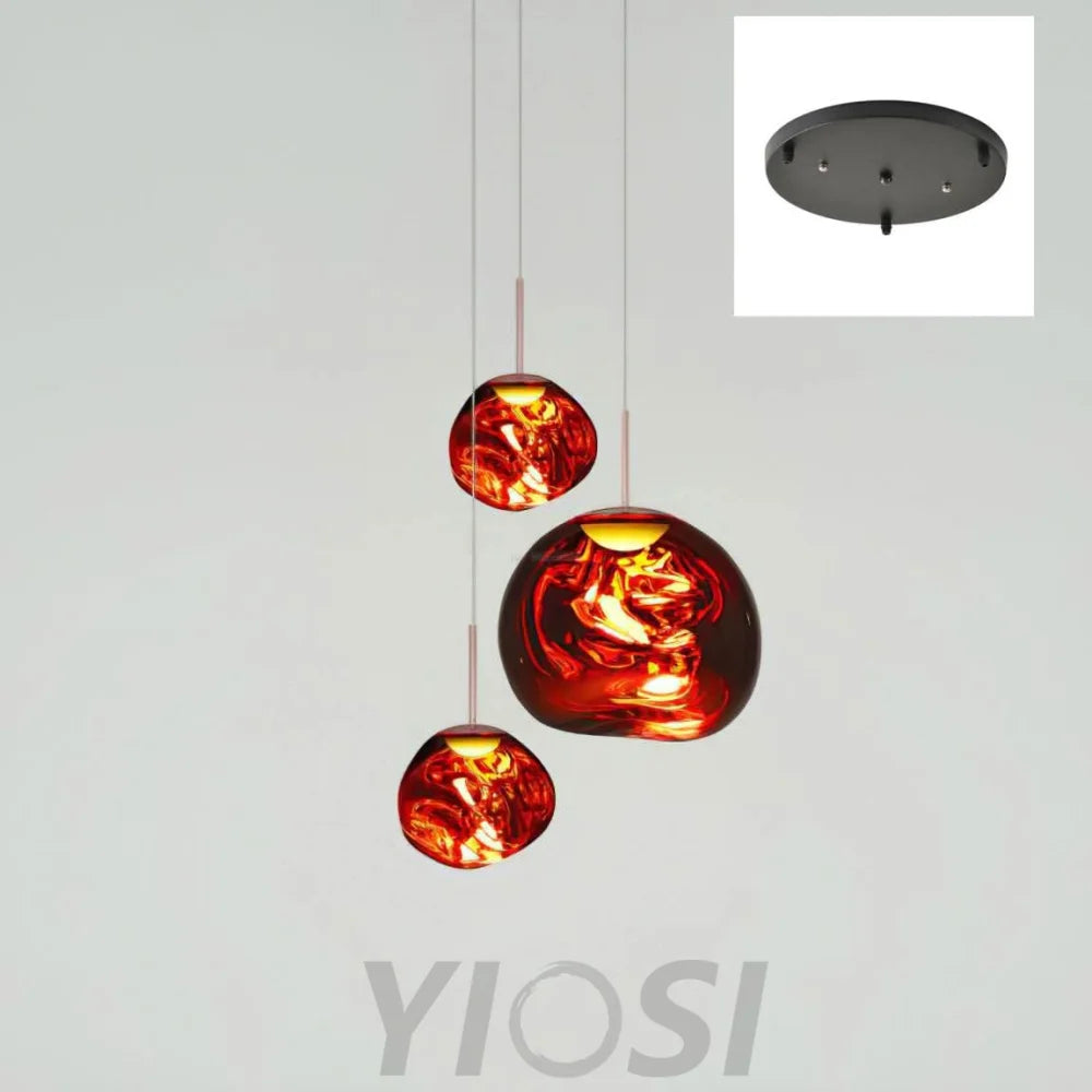 Lava Round Pendant - Yiosilamp