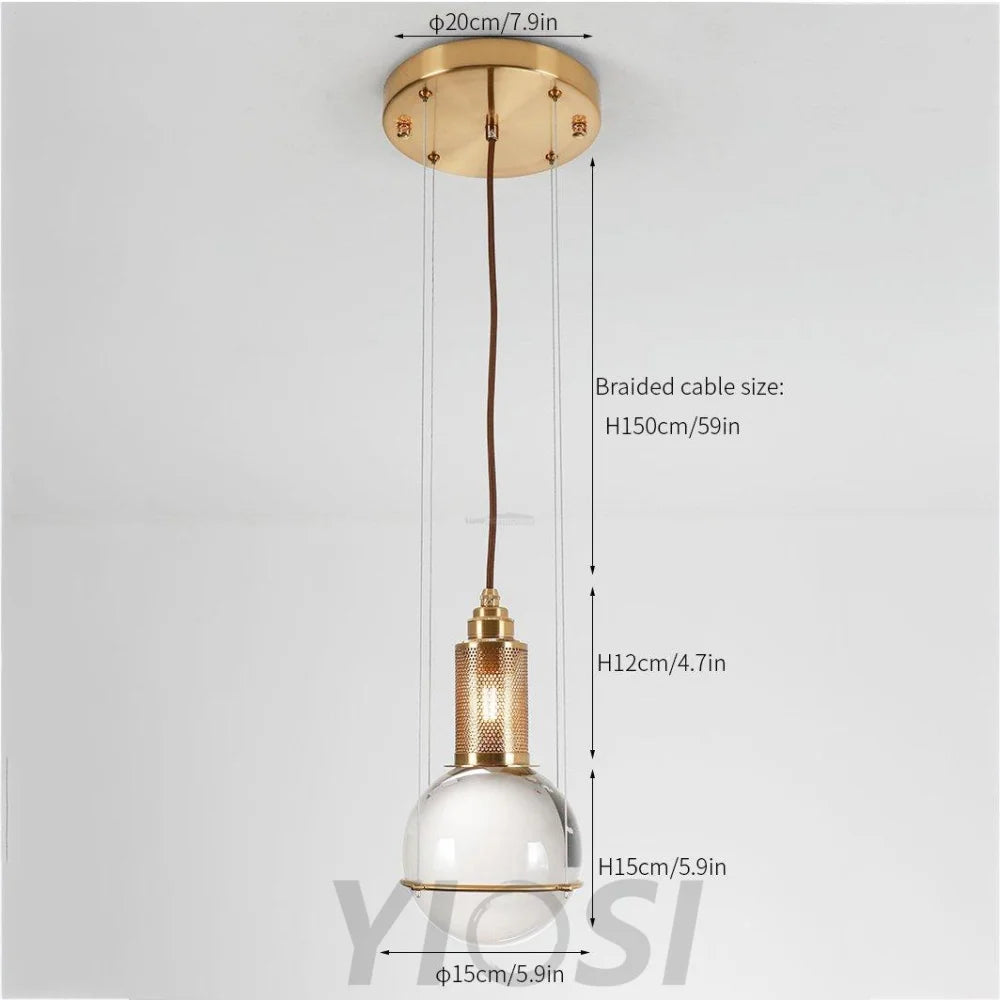 Le tre streghe Crystal Pendant - Bulb-1-Yiosilamp