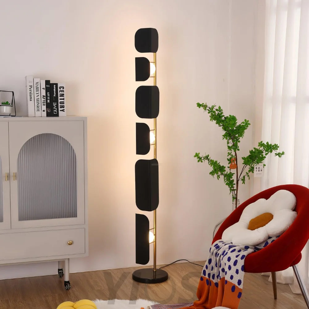 Leagan Floor Lamp  ∅ 11.8″ - Pillar-1-Yiosilamp