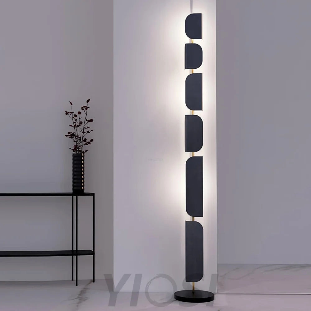 Leagan Floor Lamp  ∅ 11.8″ - Pillar-1-Yiosilamp