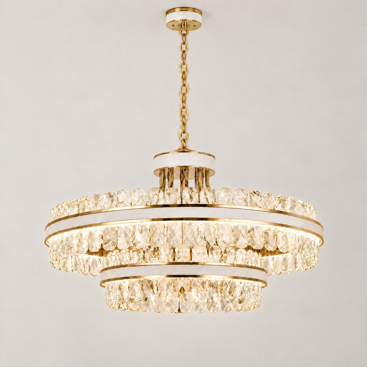 Leather Duo Chandelier