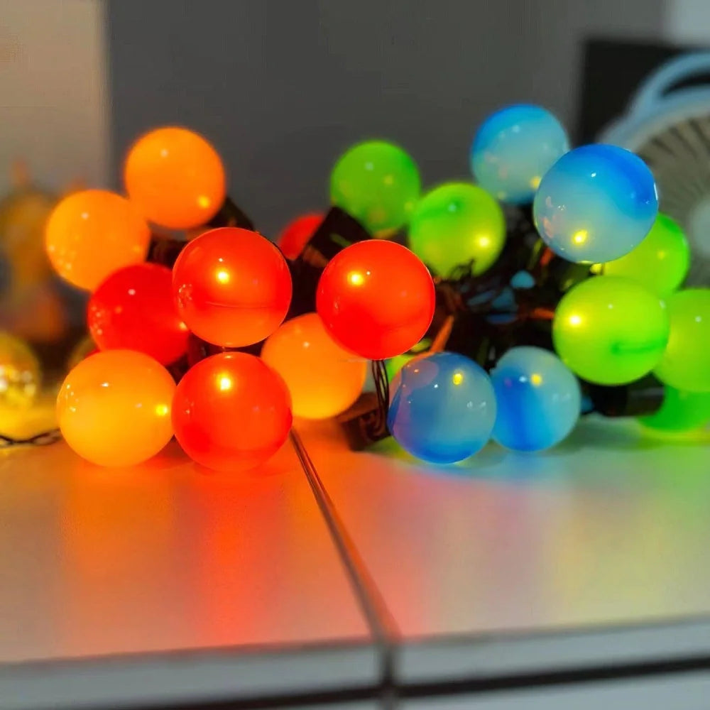 Led Globe Fairy String Lights ∅ 196.9″ - Linellae-1-Yiosilamp
