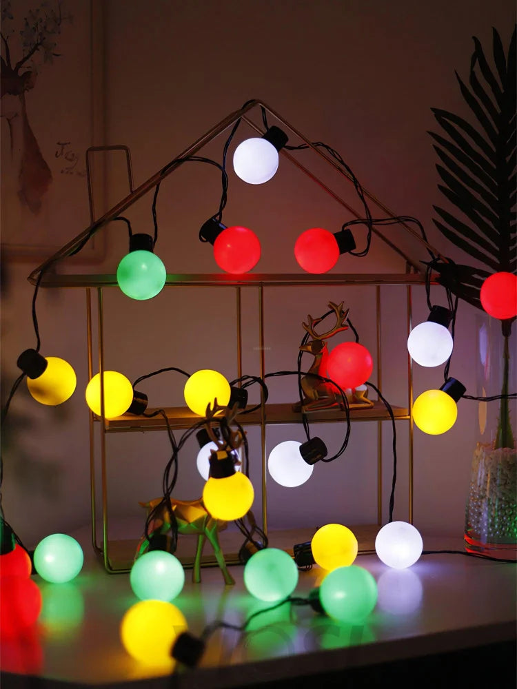 Led Globe Fairy String Lights ∅ 196.9″ - Linellae-1-Yiosilamp
