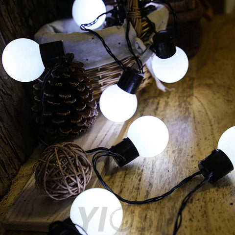 Led Globe Fairy String Lights ∅ 196.9″ - Linellae-1-Yiosilamp