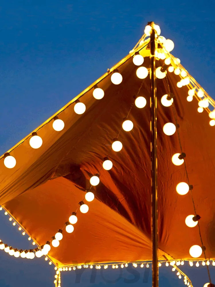 Led Globe Fairy String Lights ∅ 196.9″ - Linellae-1-Yiosilamp