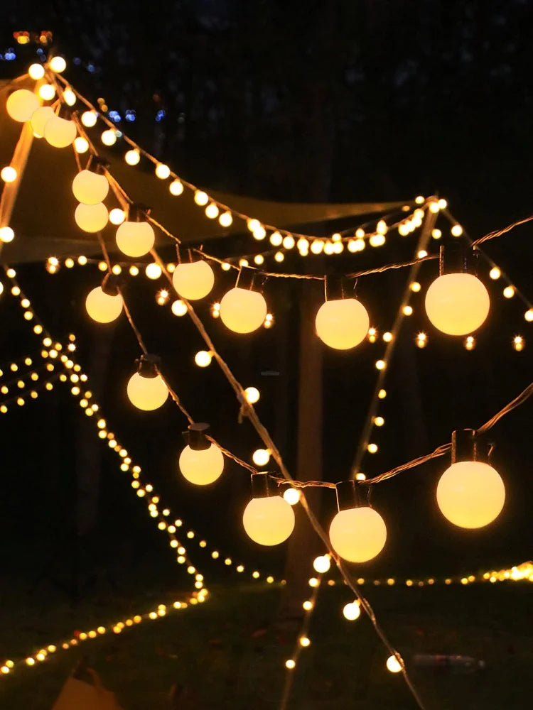 Led Globe Fairy String Lights ∅ 196.9″ - Linellae-1-Yiosilamp