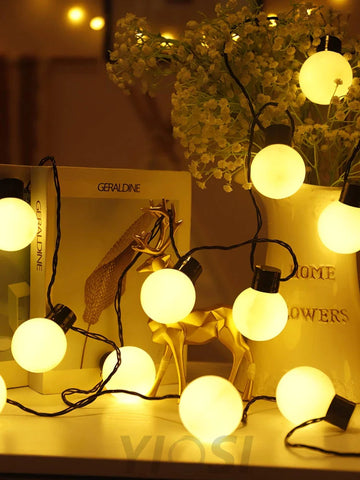 Led Globe Fairy String Lights ∅ 196.9″ - Linellae-1-Yiosilamp