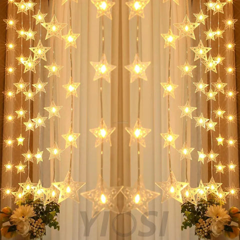 Led Star Fairy String Lights  ∅ 118.1″ - Linellae-1-Yiosilamp
