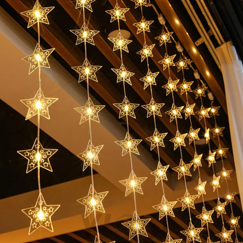 Led Star Fairy String Lights  ∅ 118.1″ - Linellae-1-Yiosilamp