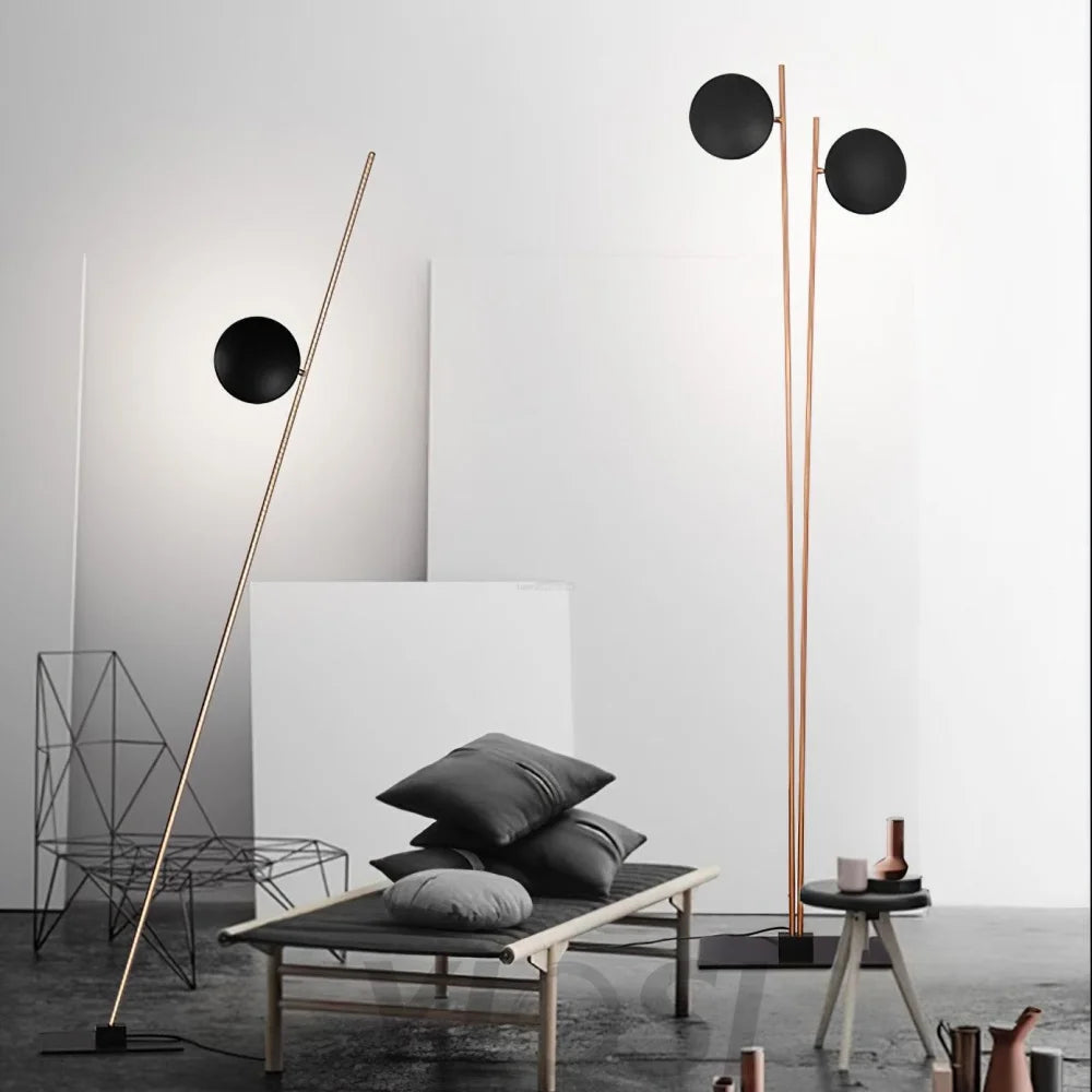 Lederam Floor Lamp with 1/2/3 heads - Mini-1-Yiosilamp