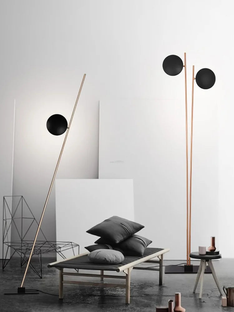 Lederam Floor Lamp with 1/2/3 heads - Mini-1-Yiosilamp