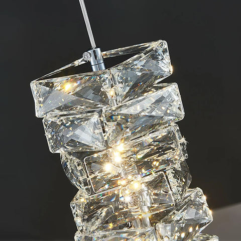 Leuchten Crystal Pendant Lamp ∅ 4.7″ - Cryolite-1-Yiosilamp