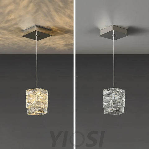 Leuchten Crystal Pendant Lamp ∅ 4.7″ - Cryolite-1-Yiosilamp