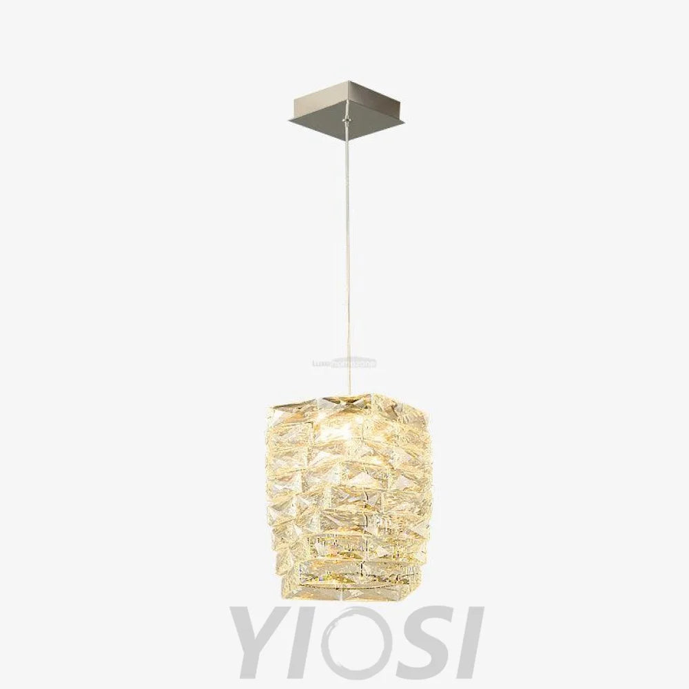 Leuchten Crystal Pendant Lamp ∅ 4.7″ - Cryolite-1-Yiosilamp