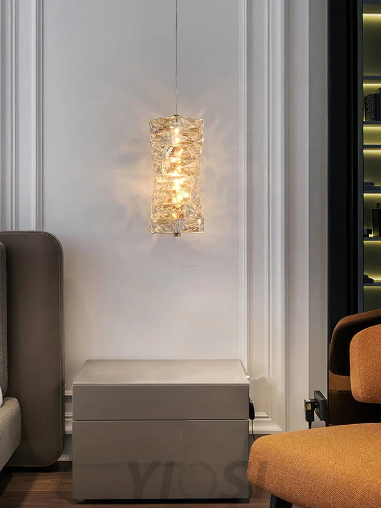 Leuchten Crystal Pendant Lamp ∅ 4.7″ - Cryolite-1-Yiosilamp