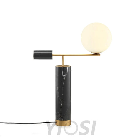 Lexi Table Lamp ∅ 19.7″ - Alabaster-1-Yiosilamp