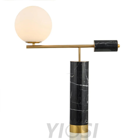 Lexi Table Lamp ∅ 19.7″ - Alabaster-1-Yiosilamp