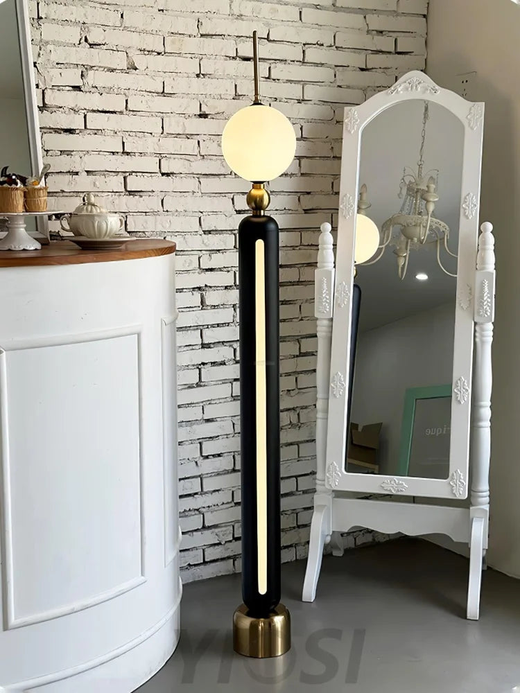 Lightning Rod Floor Lamp ∅ 7.1″ - Pillar-1-Yiosilamp