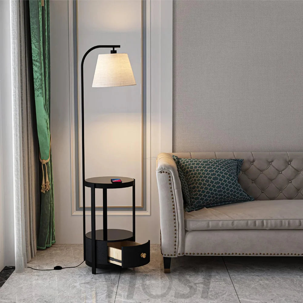 Lilah Floor Lamp ∅ 13.8″ - Yiosilamp