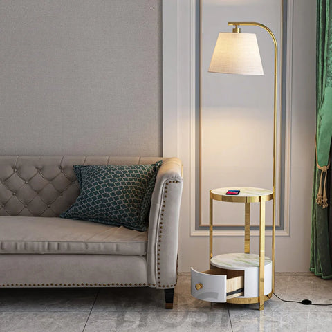 Lilah Floor Lamp ∅ 13.8″ - Yiosilamp