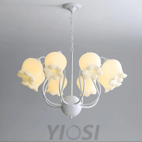 Lilium Chandelier with 3/5/6/8 heads - Lily flower-1-Yiosilamp
