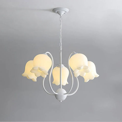 Lilium Chandelier with 3/5/6/8 heads - Lily flower-1-Yiosilamp