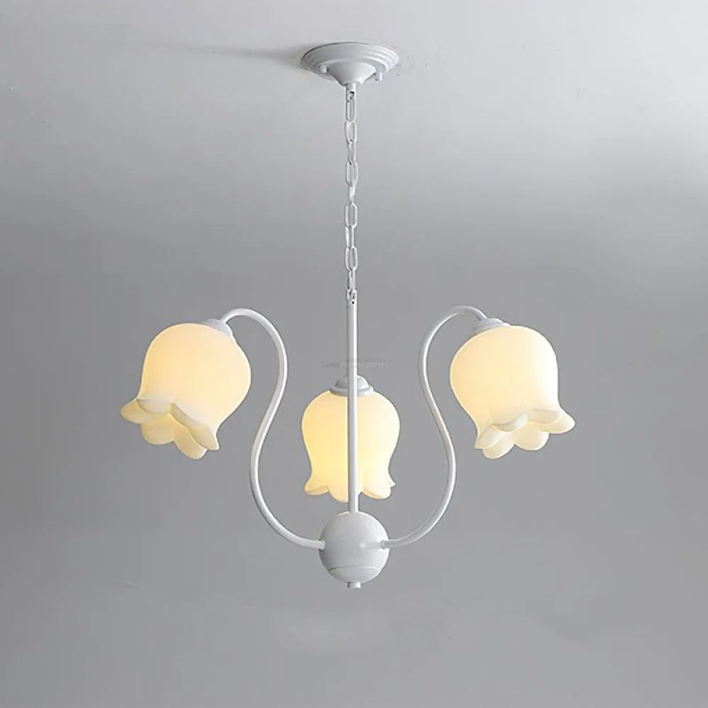 Lilium Chandelier with 3/5/6/8 heads - Lily flower-1-Yiosilamp