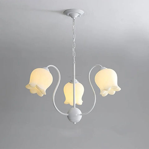 Lilium Chandelier with 3/5/6/8 heads - Lily flower-1-Yiosilamp