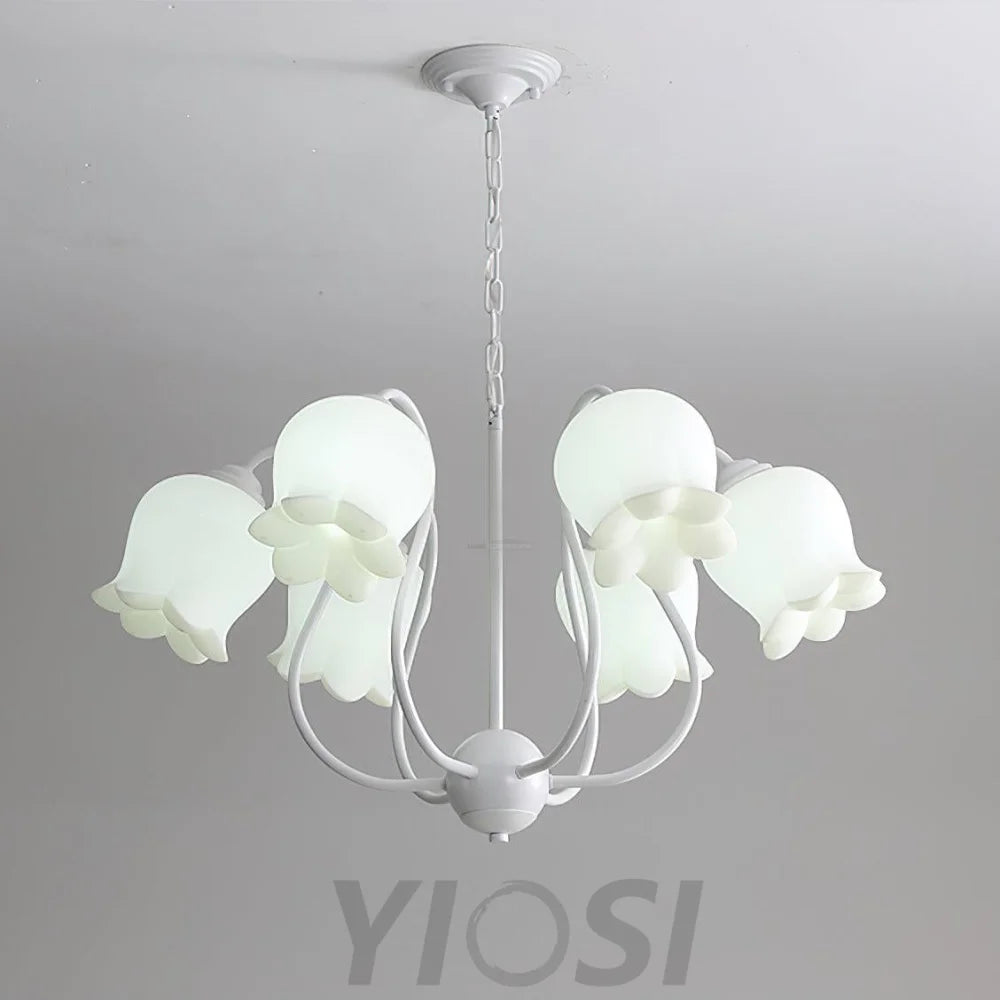 Lilium Chandelier with 3/5/6/8 heads - Lily flower-1-Yiosilamp