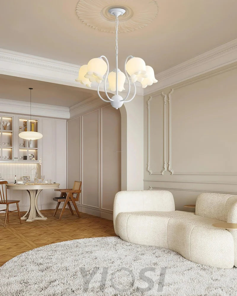 Lilium Chandelier with 3/5/6/8 heads - Lily flower-1-Yiosilamp