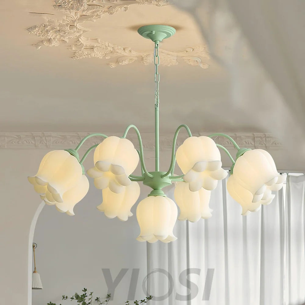 Lilium Chandelier with 3/5/6/8 heads - Lily flower-1-Yiosilamp