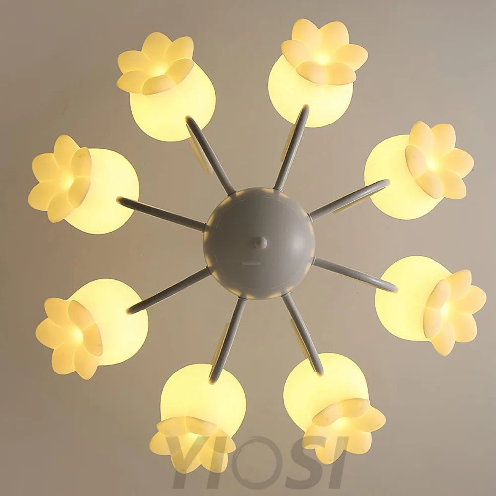 Lilium Chandelier with 3/5/6/8 heads - Lily flower-1-Yiosilamp