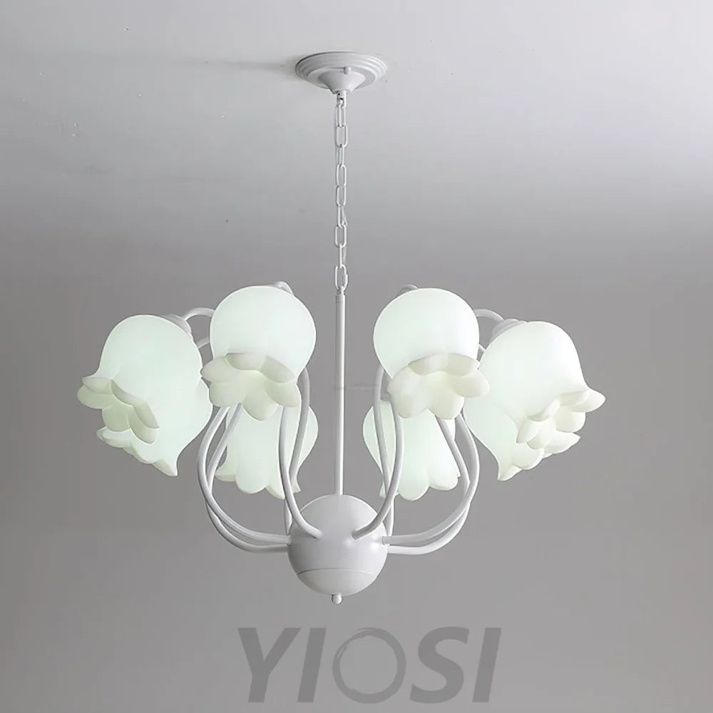 Lilium Chandelier with 3/5/6/8 heads - Lily flower-1-Yiosilamp