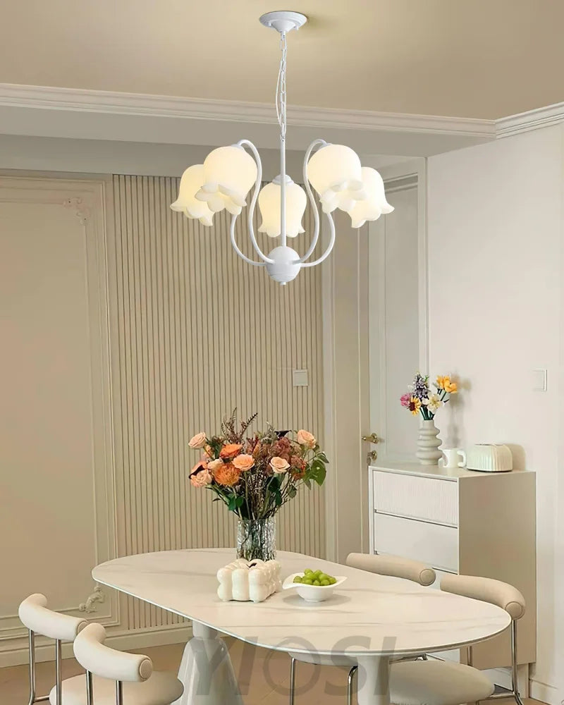 Lilium Chandelier with 3/5/6/8 heads - Lily flower-1-Yiosilamp