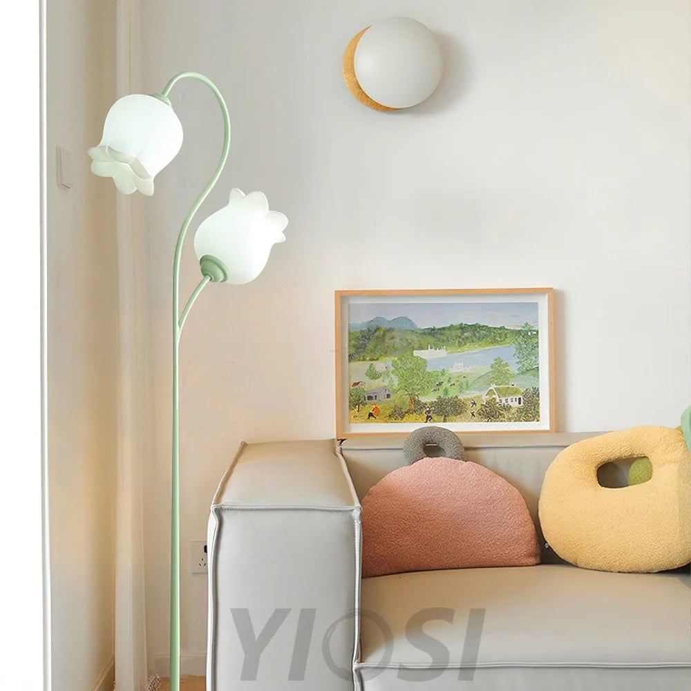 Lilium Floor Light - Lily flower-1-Yiosilamp