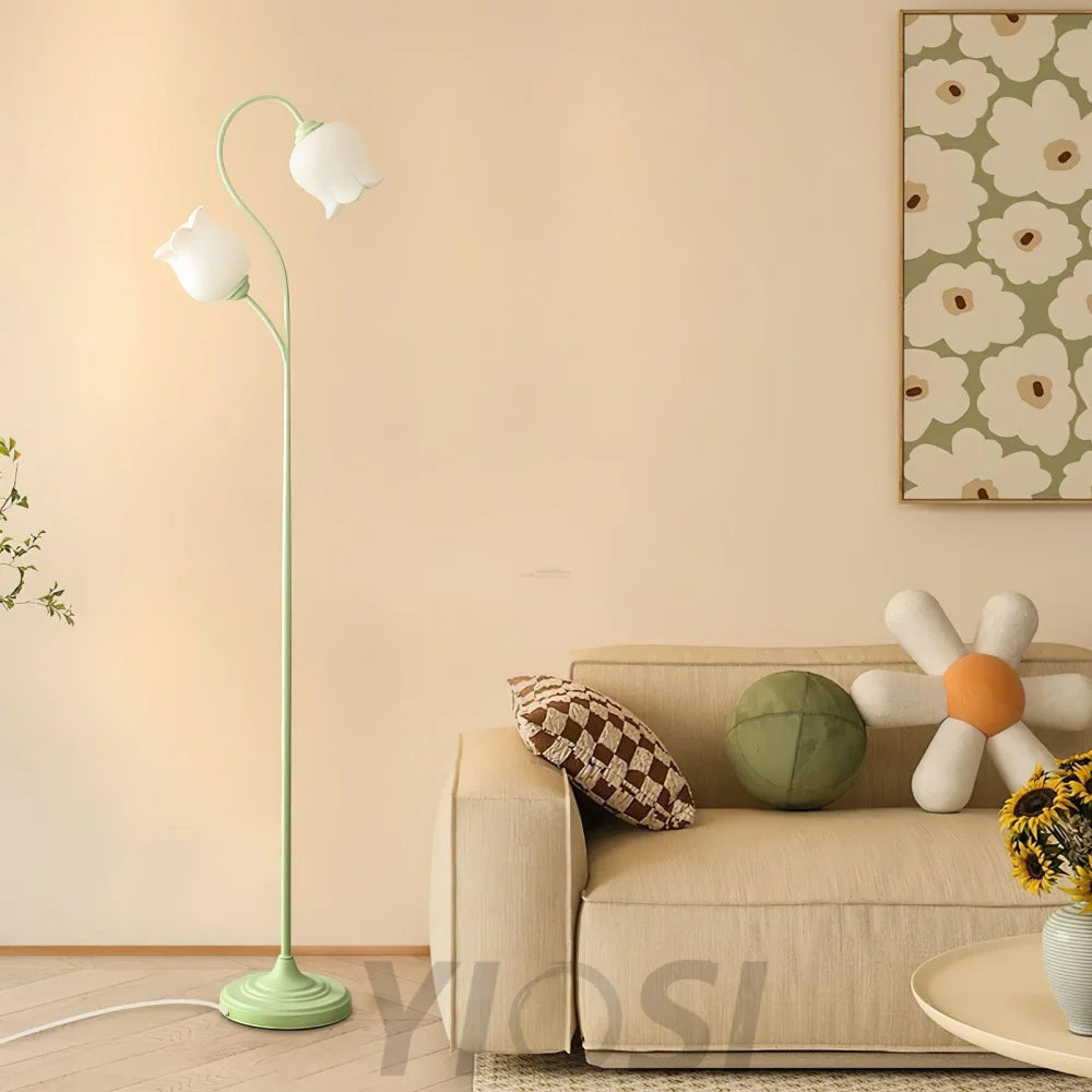 Lilium Floor Light - Lily flower-1-Yiosilamp