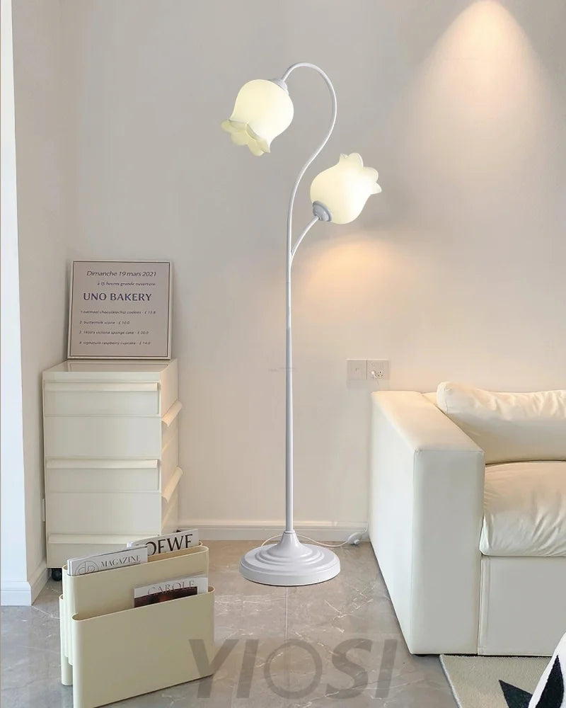 Lilium Floor Light - Lily flower-1-Yiosilamp