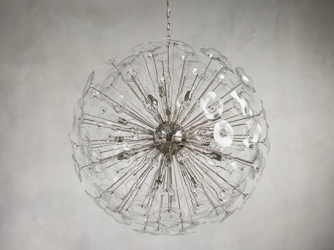 Lily Round Chandelier 25’’ 34’’ 43’’ Nickel / 19 Light